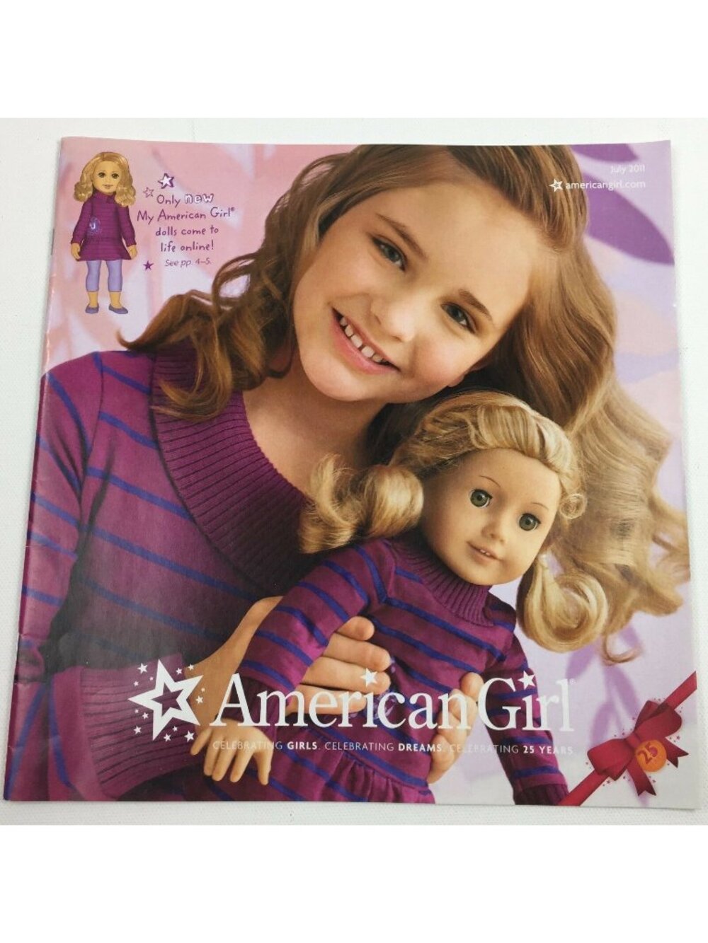 American Girl AG Catalog 25 Years July 2011 My Kanani Julie Molly Doll